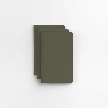 Pocket Notebook Trio - Green