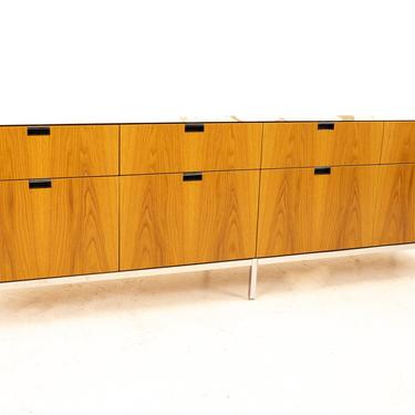 Florence Knoll Mid Century Modern White Marble Top Sideboard Credenza - mcm 