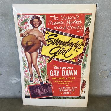 Vintage &quot;Everybody's Girl&quot; Poster
