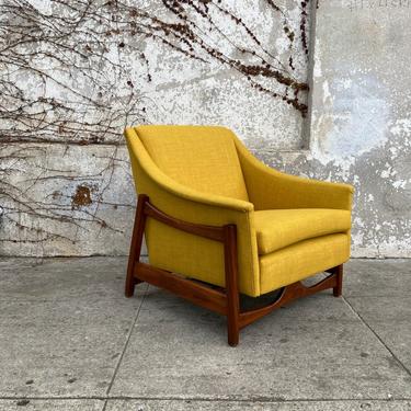 Mustard Tweed Danigh DUX Lounge Chair