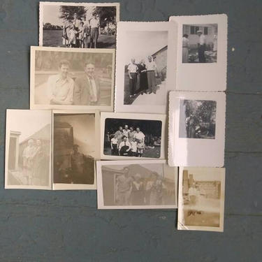 Photo Collection - Lot of Vintage Photographs -  Snapshot - Black and White Photo - Vernacular Photo - 1940s - 1950s 