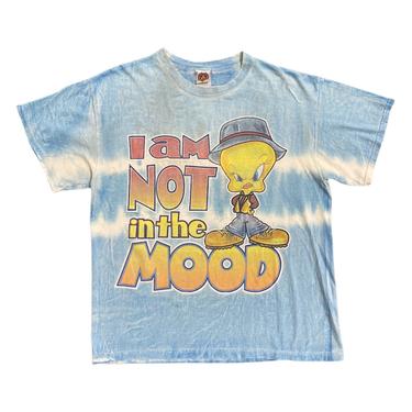 (L) Vintage Tweety Not In The Mood Tie-Dye T-Shirt 121821 SO