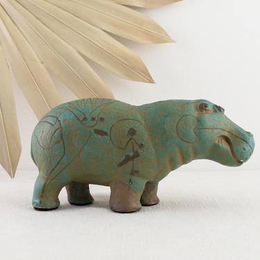 Alva Museum Replicas William the Hippo,  1963 AMR Egyptian Hippopotamus Figurine 