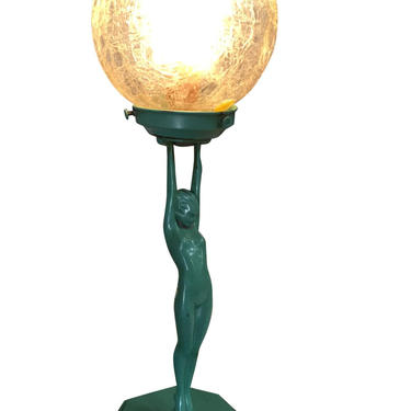 Frankart L210 Nude Sculptural Table Lamp with Stepped Shade 