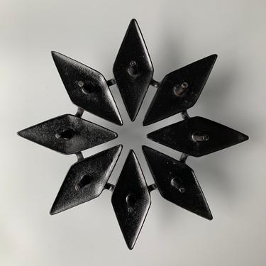 Dansk Designs Wrought Iron Snowflake Star-shaped Wreath Candle Holder Jens Quistgaard 
