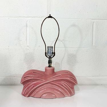True Vintage Pink Table Lamp Ceramic Light Decor MCM Mad Men Mid-Century 1960s Accent Lighting Powder 50s 1950s 1960s Living Room Bedroom by CheckEngineVintage