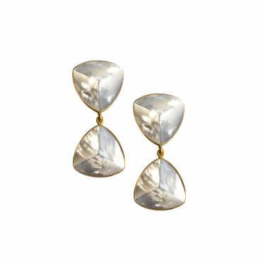 Pearl Pyramid Earrings