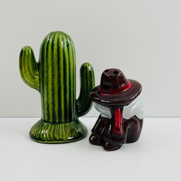Vintage Salt & Pepper / Cactus / Siesta Mexican / Southwest / FREE SHIPPING 