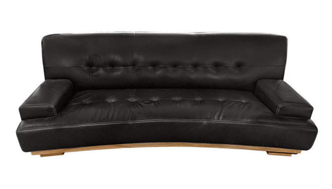 Curved Leather Sofa From What S New Of, Leather Sofa Portland Oregon
