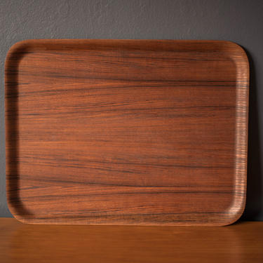 Vintage Scandinavian Teak Serving Tray Platter 
