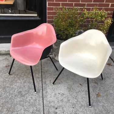 Pair of Herman Miller Style Fiberglass Chairs 