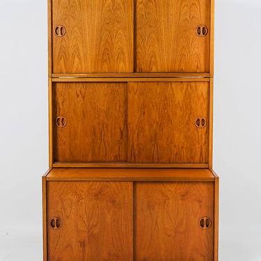 Set of 3 Teak Cabinets Part of a Wall Unit