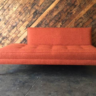 Mid Century Style Custom Day Bed Tweed Sofa 