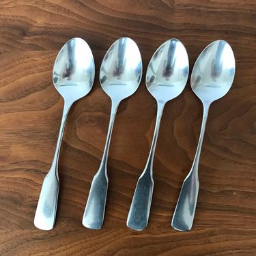 WMF Pilgrim Stainless Steel Soup Spoons (4), Germany 