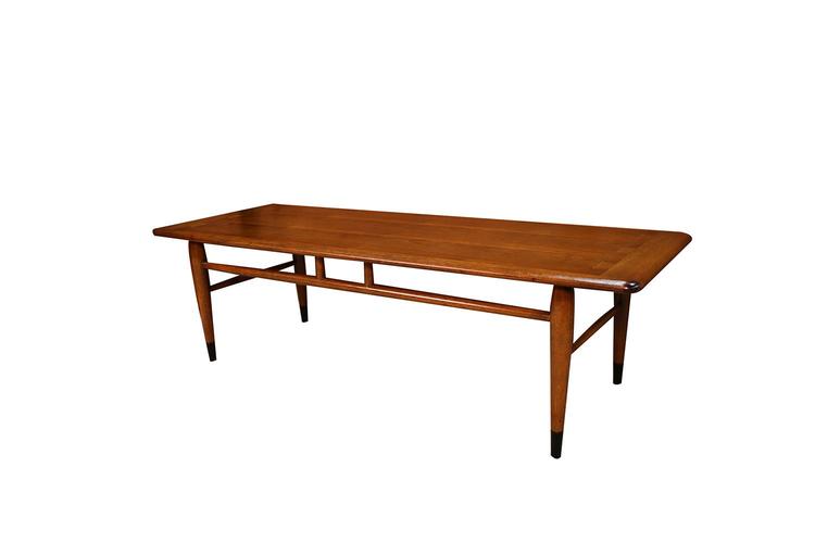 Mid Century Modern Furniture Lane Coffee Table Inlaid Dovetail 