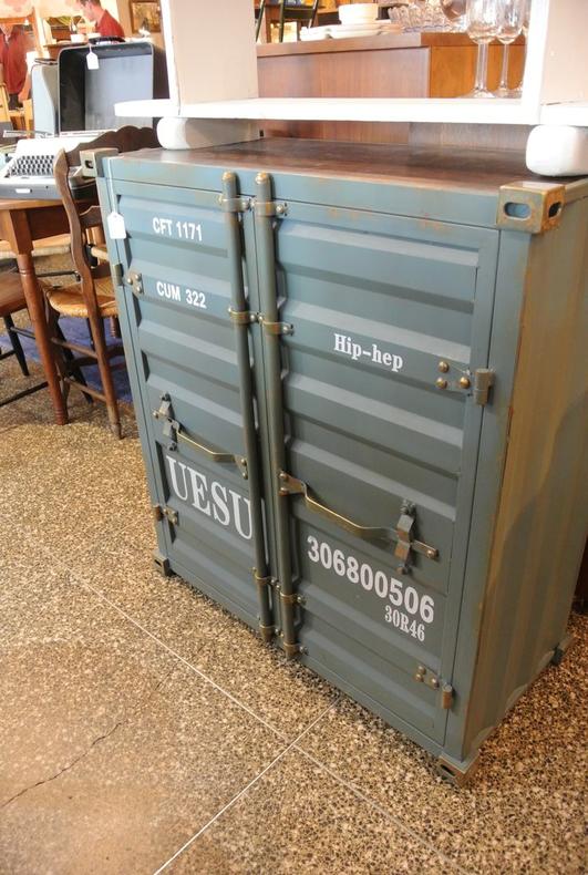 Industrial metal shipping cabinet. $495