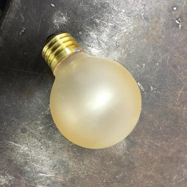 Set of 5 25w 2.5&amp;quot; GLOBE GOLD painted Light Bulbs for Vintage Art Deco Lighting 1920-1940 