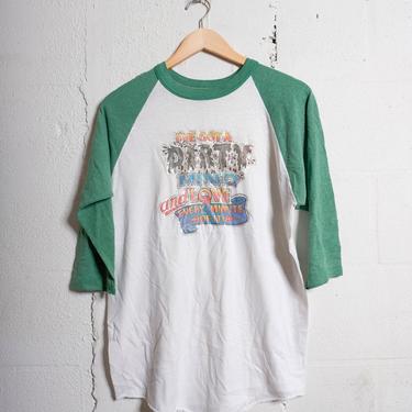 Vintage 1981 &amp;quot;I've got a dirty mind and love every minute of it&amp;quot; ringer t-shirt Soft! L 1405 
