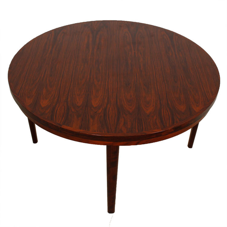 Lotus Flip-Flap Danish Rosewood Expanding Dining Table by Dyrlund