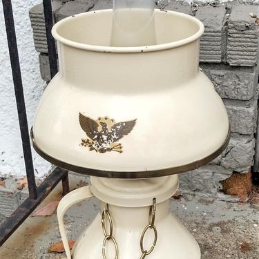Vintage Lamp, Milk Can, Farmhouse, Americana, Rustic Metal Home Lighting 