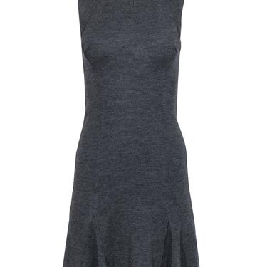 Diane von Furstenberg - Charcoal Sleeveless Turtleneck Midi Dress Sz 2