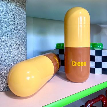 Vintage Pill Shape Thermos Containers
