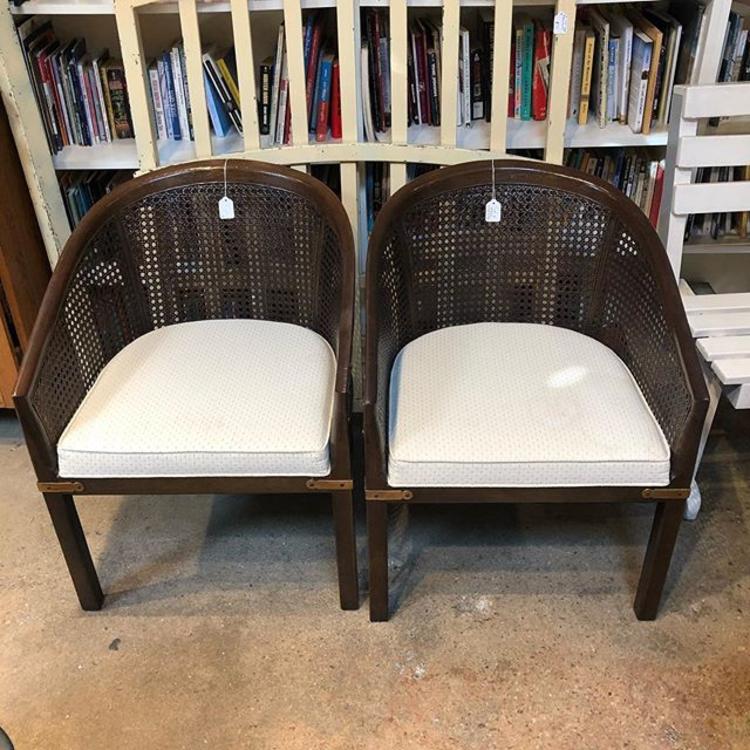                   Two cane back chairs! $75 each