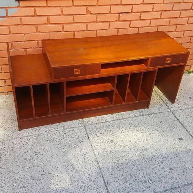 Expandable Teak Record And Stereo Cabinet 140 From Mom N Pop