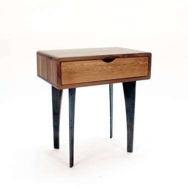 GROGG Nightstand | Side Table Bedroom Furniture Entryway Furniture with Drawer by AtelierEastEndMtl