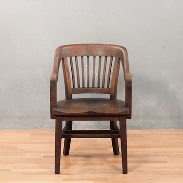 1920s Oak Banker’s Chair – ONLINE ONLY