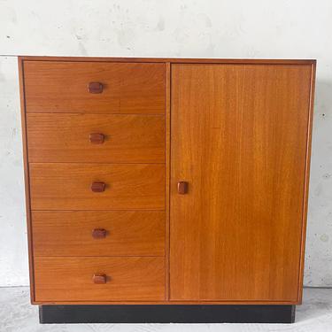 Vintage Modern Teak Armoire or Dresser 