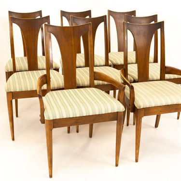 Broyhill Brasilia Brutalist Mid Century Dining Chairs - Set of 8 - mcm 