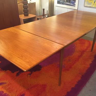 Folke Ohlsson Danish Teak Dining table with two extension leaves