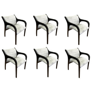 Set of Six Claudio Salocchi Dining Chairs