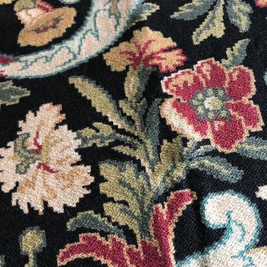 French Floral Print Fabric, Bold Print, Cretonne Textile, Napoleon III Period Textile Historical Sewing Projects 