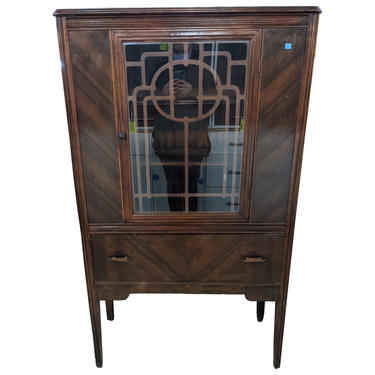 Vintage China Cabinet with Bar Pulls