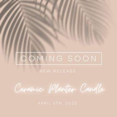 Ceramic Planter Candle - PREORDERS 