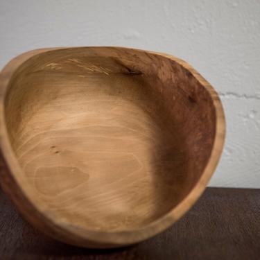 Spalted Maple Live Edge Hand Turned Bowl 