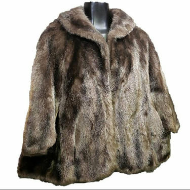 Vintage Glenoit Regina Glenara Fur Stole, Sable Brown Faux Fur Cape, 1950's 1960's Fake Fur Shawl, Glamorous Rock Star, Vintage Clothing 