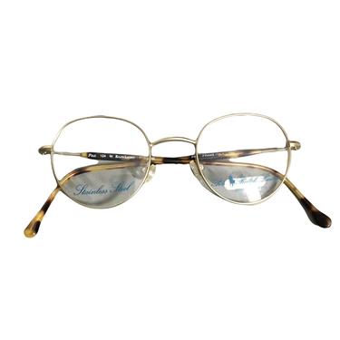Deadstock 1980s 1990s Polo Ralph Lauren Wire Metal Frame Glasses Eyewear in Original Box 