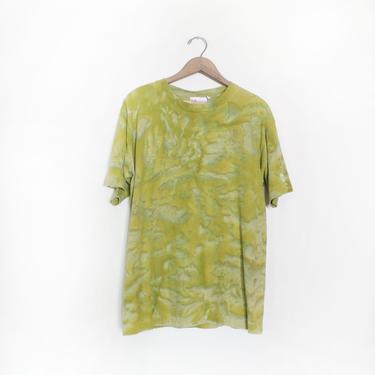 Slime Green Tie Dye 90s T Shirt 
