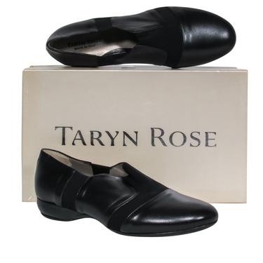 Taryn Rose - Black Leather & Fabric "Sakia Nappa" Loafers Sz 10