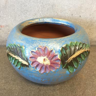 Mexican Hand Painted Terracotta Pot
