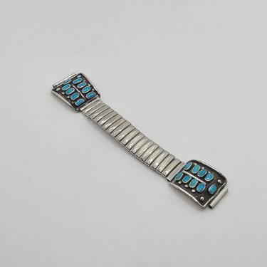 Turquoise Watch Tips - Sterling Silver Watch Bands - Silver Turquoise Watch Ends - Zuni/Navajo - Watch Band - Smartwatch Band 