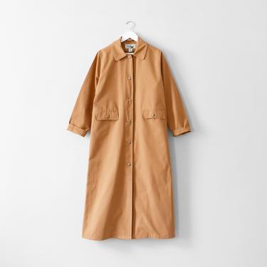 vintage LL Bean cotton canvas duster coat, size S 