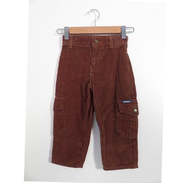 Vintage 90s Kids Brown Corduroy Osh Kosh Made In USA Pants Size 2T 