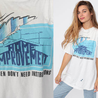 Vintage Home Improvement Shirt 90s Nostalgia Tshirt Graphic Print 1990s Tv Show Retro Distressed Extra Large xl l 