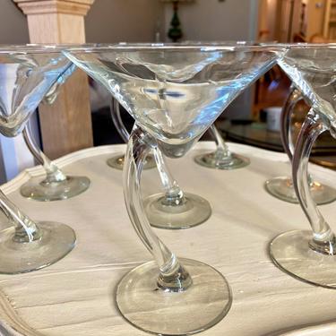 Curve Stemmed Martini Glassware - Set of 8 