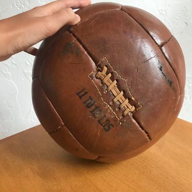 Vintage Leather Medicine Ball 