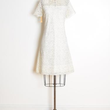 60s short wedding dress Ivory Lace Cap Sleeve Tea Length Vintage Custom size dress will be made based on measurements provided. 1960s Wedding History: Brides, Bridesmaids,